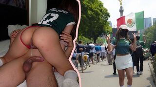 A football fan invited a girl to his house for the World Cup