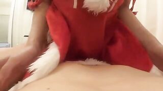 A beautiful woman has sex with many young men and gets cum shot all over her face