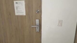 A sexy Latina with a big ass fucks in her tight ass at home