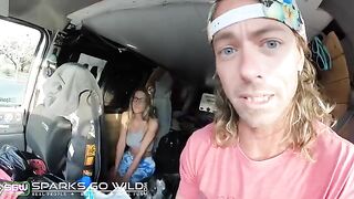 Sneaky fucking in the Lady Layer Porn Vlog