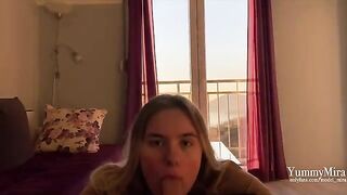 A woman with a tight pussy fucks her guy and makes him cum quickly