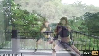 A sexy dance performance by Jasmine J, showcasing her passion for music and sex art