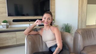 Casting of an 18-year-old petite girl turns into a wild threesome with squirting