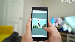 A lucky guy met a girl on Sex-Dater and fucked her twice