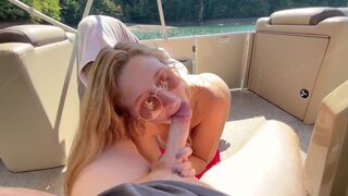 Babe fucks with two guys on a pleasure cruise trip