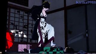 Daki gets her desires fulfilled in a steamy encounter with Tanjiro