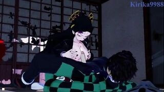 Daki gets her desires fulfilled in a steamy encounter with Tanjiro