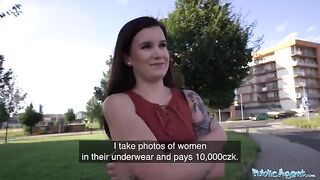 Photography studio visit ends with rough sex for cash with Little Eliss