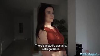 Photography studio visit ends with rough sex for cash with Little Eliss