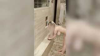 I came up with cum in the shower after using my sex machine