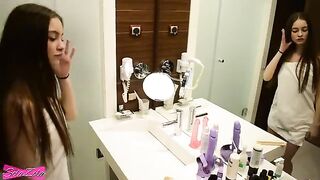 Young girl SolaZola has sex right after taking a shower and she loves it